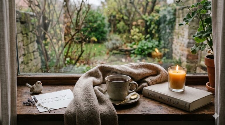 Trostgeschenke für schwere Wochen: kleine Gesten, die nicht laut sein müssen